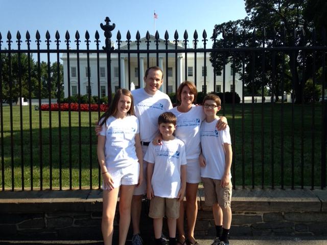 Mike Collins and Family at the White House in Washington, D.C.